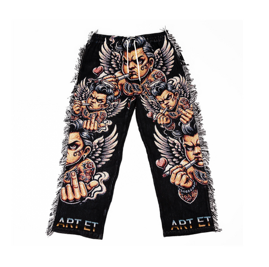 Subtle Affection Fringe Pants