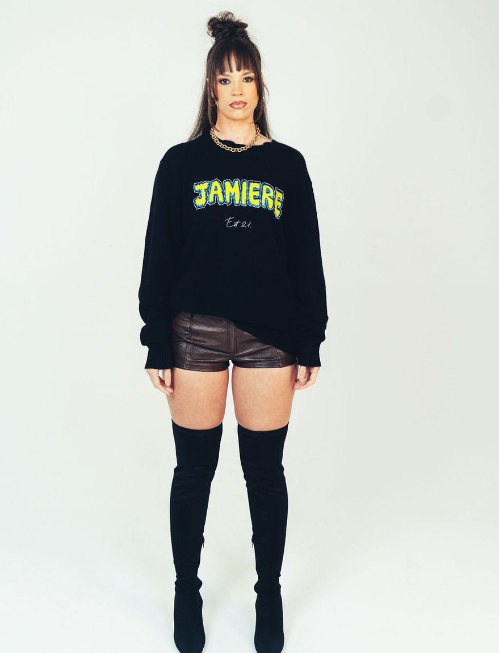 JAMIERE LUXE NOIR SWEATER